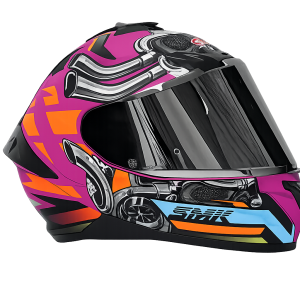 Casco SMK Fucia Mediano