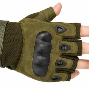 Guantes Oakley Dedo Corto Verde, Negro